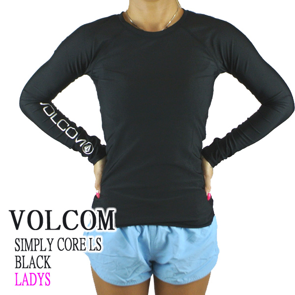 早者勝ち Volcom ボルコム レディース 長袖ラッシュガード Simlpy Core L S Rashguard Black 女性用 ラッシュガード Ladys Women サーフィン 選べるサイズ展開 Centrodeladultomayor Com Uy