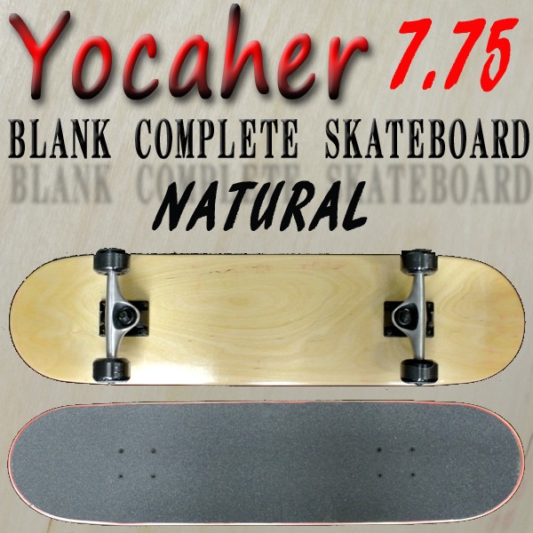 Yocaher Blank Skateboard Deck Natural