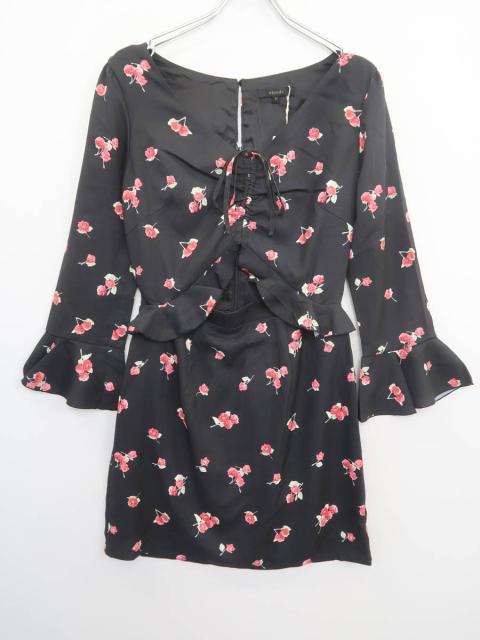 Rienda リエンダ バストリボンフラワーワンピース 七分袖 黒 赤 レディース 新品 Mの通販はau Wowma ワウマ ブランド古着の買取販売 Wanboo 商品ロットナンバー