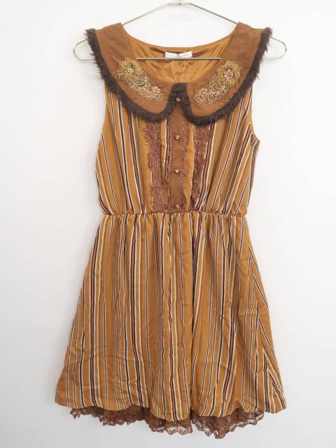 Axes Femme アクシーズファム レジメンタルストライプワンピース ノースリーブ 茶 白 レディース 新品 Mの通販はau Wowma ワウマ ブランド古着の買取販売 Wanboo 商品ロットナンバー