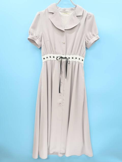 Eatme イートミー ウエストリボンレース開襟シャツワンピース 半袖 グレー レディース Aランクの通販はau Pay マーケット ブランド古着の買取販売 Wanboo 商品ロットナンバー