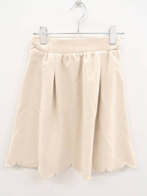 Majestic Legon マジェスティックレゴン スカラップスカート ベージュ レディース A ランク S 委託倉庫から出