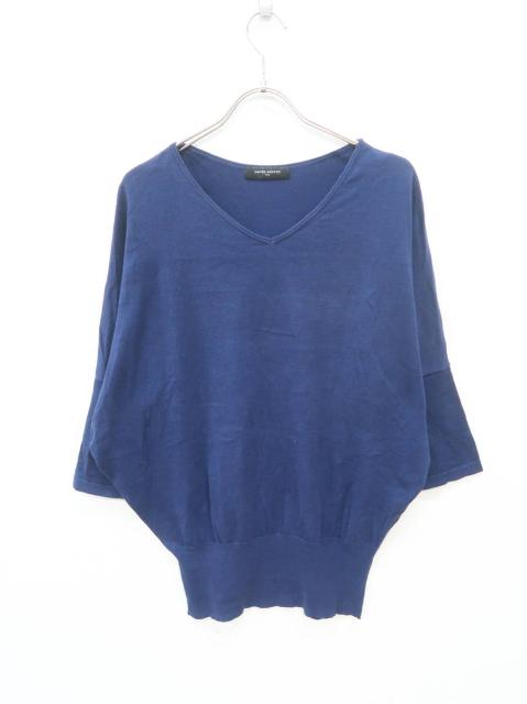 United Arrows ユナイテッドアローズ ドルマンニットワイドトップス 七分袖 期間限定で特別価格 Aランク 紺 委託倉庫から レディース