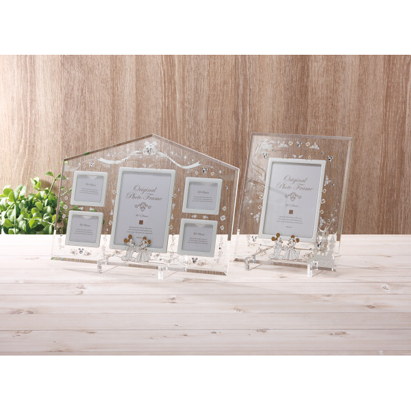 人気ブランド フォトフレーム ギフト 送料無料 ディズニーブライダルフレーム ファミリー ５窓 インテリア 置物 写真立て 写真入れ 贈り 代引き手数料無料 Www Orevaconstruction Fr