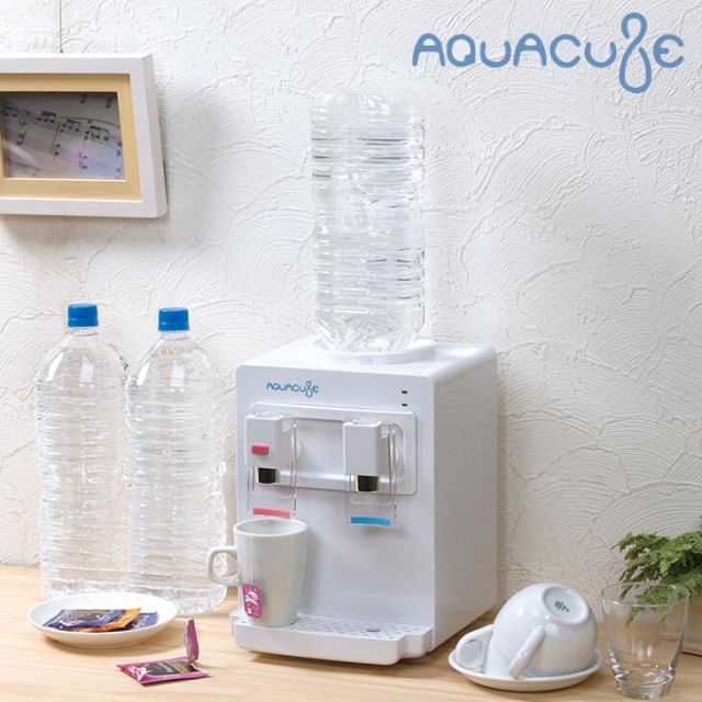 ウォーターサーバー 卓上 温水 冷水 ペットボトル式 コンパクトウォーターサーバー Aquacube