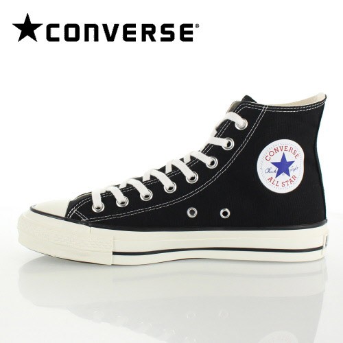 人気no 1 本体 コンバース メイド イン ジャパン スニーカー メンズ キャンバス オールスター J Hi ハイカット ブラック 黒 日本製 Converse 上質風合い Playground Locais Net