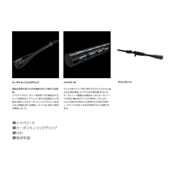 ≪'21年8月新商品！≫ シマノ '21 ゾディアス(パックロッド) C58ML-4 〔仕舞寸法 47.9cm〕 [8月発売予定/ご予約受付中] 【保証書付】 - 2