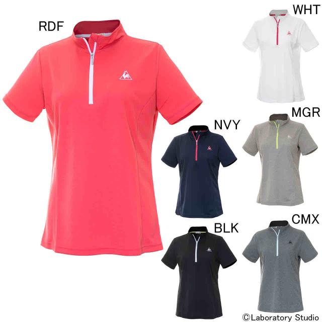 ルコックスポルティフ ポロシャツ レディース レディース ハーフジップ半袖シャツ Le Coq Sportif Qmwnja70zzの通販はau Pay マーケット Sportsman Jp Wowma 店 商品ロットナンバー