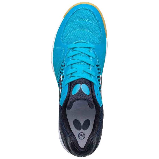 送料無料 バタフライ 卓球 卓球シューズ レゾライン ビライト ターコイズブルー Butterfly 123 数量限定 特売 Olsonesq Com