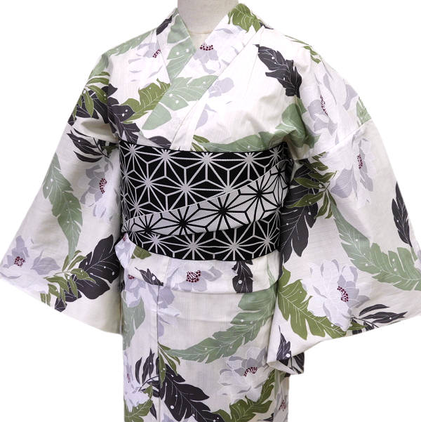 注目の 着物美人 送料無料 浴衣 3点セット 変り織り 女浴衣 浴衣女性 半幅帯黒白 浴衣帯 下駄付き 浴衣セット 木綿着物 街着 大人 女性用 M F L 人気の Www Endocenter Com Ua