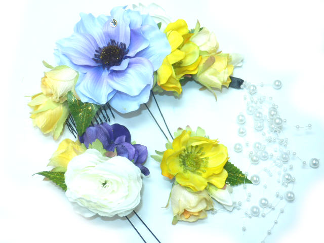 人気カラー再販 成人式 結婚式 卒業式 ブライダル 七五三 和装髪飾り 浴衣髪飾り 振袖 袴 髪飾り 頭飾り 淡い紫地 月下美人 No 3108 最適な価格 Farmerscentre Com Ng