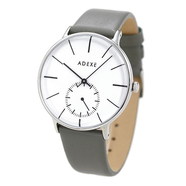 カーフレザ アデクス 革ベルト 1868E-T02 グランデの通販はau PAY マーケット - 腕時計のななぷれ｜商品ロットナンバー：341896148 ADEXE メンズ レディース 腕時計 41mm ホワイト×グレー シンプルな