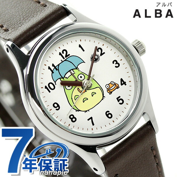 セイコー アルバ となりのトトロ クオーツ 腕時計 Acck404 Seiko Alba ホワイト ダークブラウン Interactive Bmti