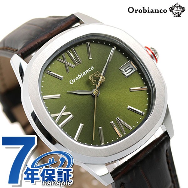 【替えベルト付き♪】 オロビアンコ オッタンゴラ 38mm 日本製 メンズ 腕時計 OR0078-11 Orobianco Verde Olive オリーブ×ブラウン