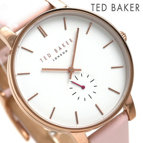 先着1 500円割引クーポン 31日10時まで あす着 テッドベーカー レディース 革ベルト Baker 腕時計 Ted Te デポー スモールセコンド