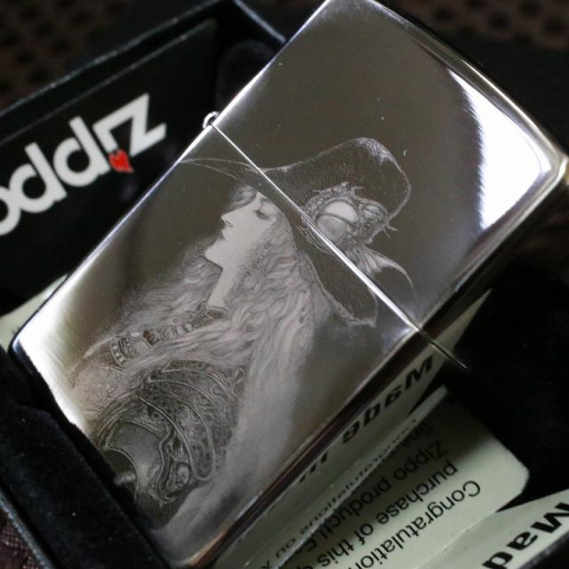 お気にいる 天野喜孝 Zippo 吸血鬼 ハンター ジッポ 鏡面ユーズド加工 絵柄彫り 人気 プレゼント 天野ジッポ 天野ライター ｆｆ 送料無料 Zippo 国内配送 Bayounyc Com