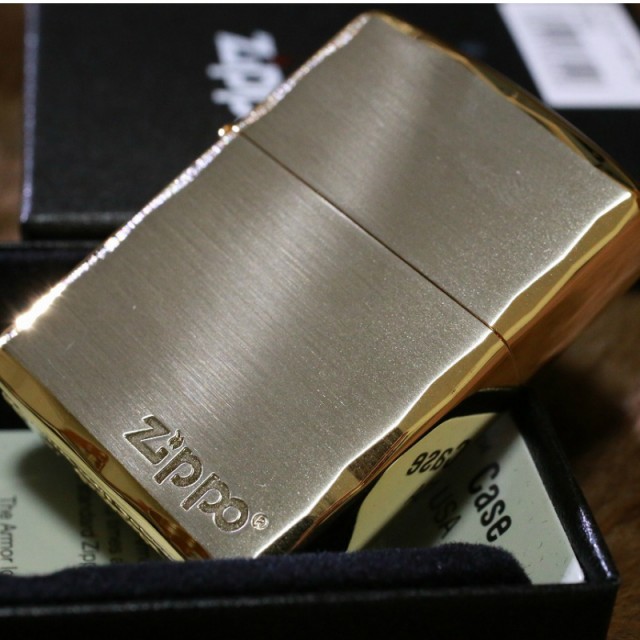 ZIPPO アーマー キーホール ウッド貼り 銀燻し 新品 ジッポー 送料無料