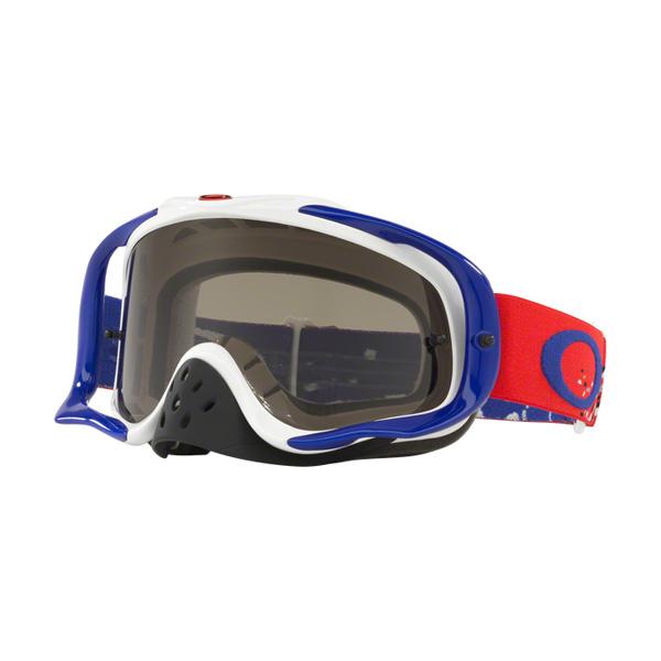 お客様満足度no 1 Oakley オークリー Crowbar クローバー Mx ゴーグル Checked Finish チェックトフィニッシュ レッドホワイトブルー ダークグレーレンズ O 人気ブランド Www Centrodeladultomayor Com Uy