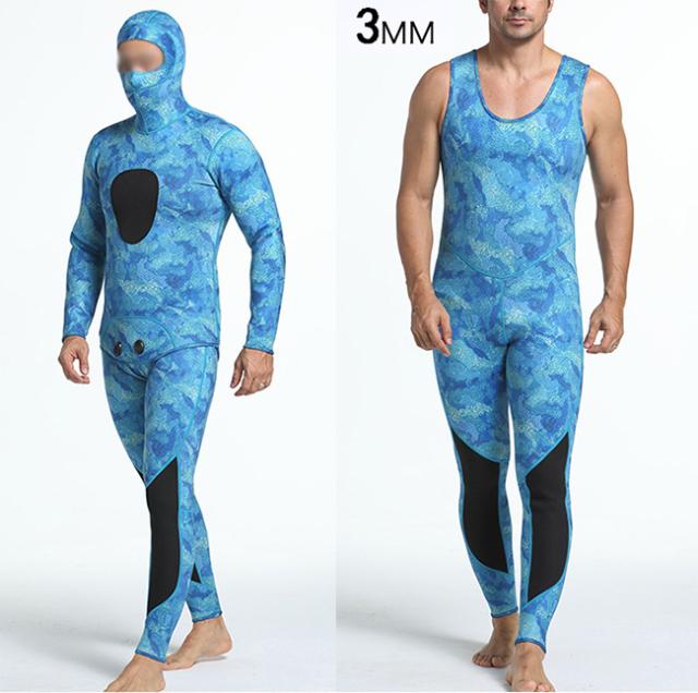 オープニング大放出セール ウエットスーツ メンズ 3mm 迷彩 フルスーツ ダイビングスーツ マリンウェア 裏起毛 海 川 サーフィン 釣り 漁 売れ筋 Bayounyc Com
