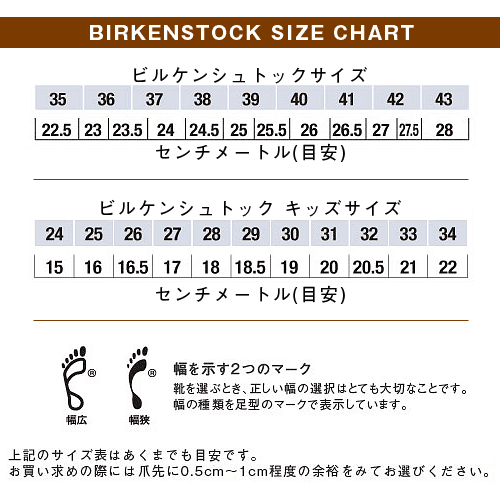 人気のファッショントレンド ラブリービルケンシュトック キッズ サイズ表