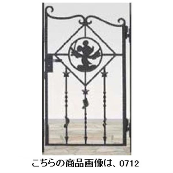 売れ筋特価品 ミッキーb型 ブラック 片開き 0610 新日軽 ブラック リクシル 角門柱式 ディズニー門扉 エクステリア ディズニー門扉 特価公式