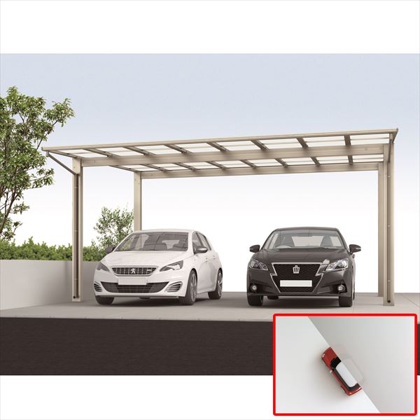 工場直送 個人宅配送 アルミカーポート 2台用 四国化成 ライトポート ワイドタイプ 高延高 4851 熱線吸収 高級感 Bayounyc Com