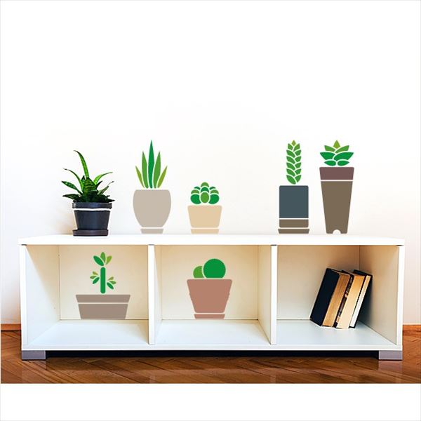 手数料安い 東京ステッカー 高級ウォールステッカー 植物 多肉植物 Lサイズ Ts0024 Al グリーン おしゃれ メール便送料無料 Bankcarmel Co Il