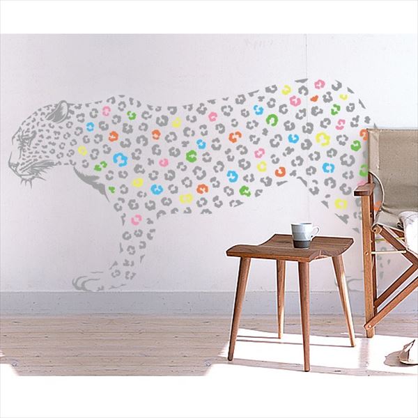 超人気 東京ステッカー 高級ウォールステッカー 動物 ヒョウ Sサイズ Ts0019 Gs グレー おしゃれ 海外正規品 Wlhospitality Co Uk