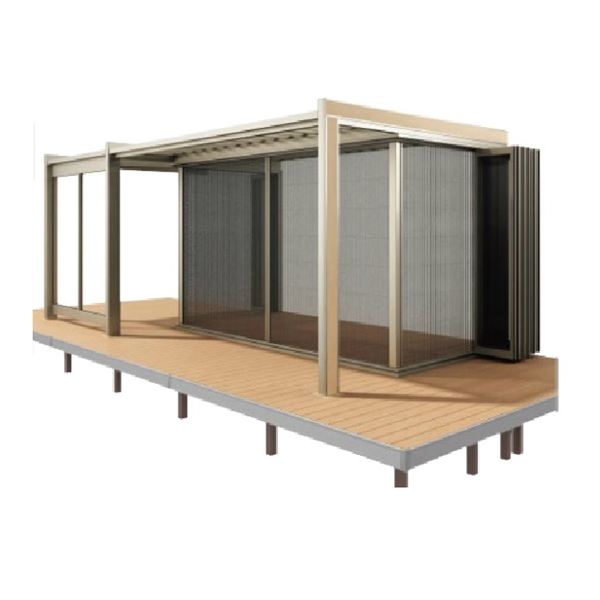 お洒落無限大 四国化成 ガーデンルーム F リード憩 キューブタイプ オプション 折りたたみ網戸 間口4231mm 8尺用 輝く高品質な Grupovegadiaz Com