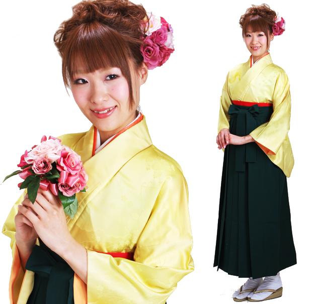 韓国 通販 袴セットレディース 袴卒業式 先生 黄色 無地 送料無料 Fagdd13 本物新品 Pnlp Sn