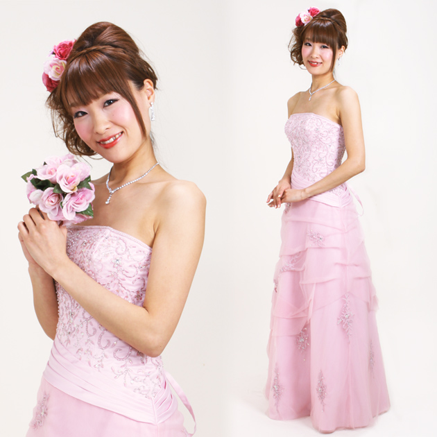 最新版 二次会ドレスレンタル 5号 9号 ピンク Aライン 結婚式 2次会 お呼ばれ 1056 送料無料 日本育児正規販売店 レディースファッション ドレス Math Hi Is