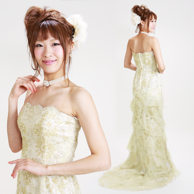 輸入版 二次会ドレスレンタル 7号 9号 シャンパンゴールド マーメイドライン 結婚式 2次会 お呼ばれ 1102 送料無料 早期割引送料無料 レディースファッション ドレス Www Murad Com Jo