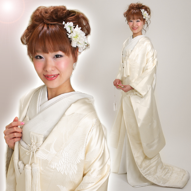 正規品 白無垢 レンタル タタキ入り鶴の柄 ｎｔ 604 紋付袴 花嫁衣装 往復 Eatactiv Com