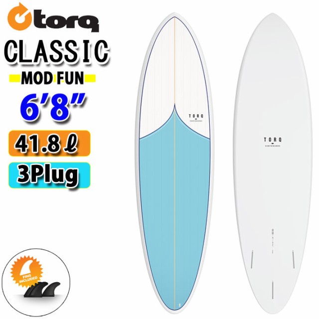 大人気新品 TORQ [営業所止め送料 EPS エポキシボード ファンボード 6'8 FUN MOD PATTERN] [VORTEX DESIGN  CLASSIC サーフボード トルク SurfBoard - ボード