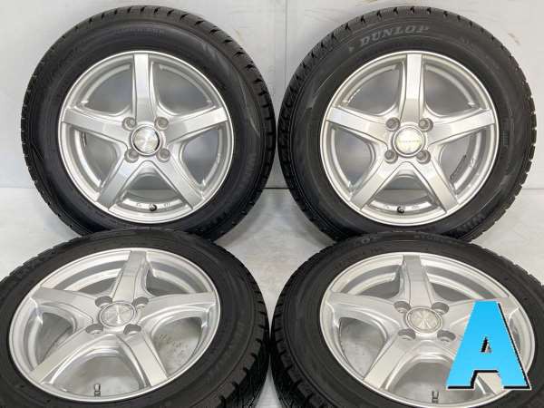 【中古】ダンロップ ウィンターマックス WM02 165/65R14 VIOLENTO 14インチ 100-4穴 4本 中古タイヤ・スタッドレスタイヤ