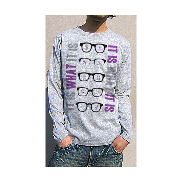 送料無料 Dial9up 今 眼鏡 立派 ファッション アイテム メガネ男子 ロングスリーブ Tシャツ It Is