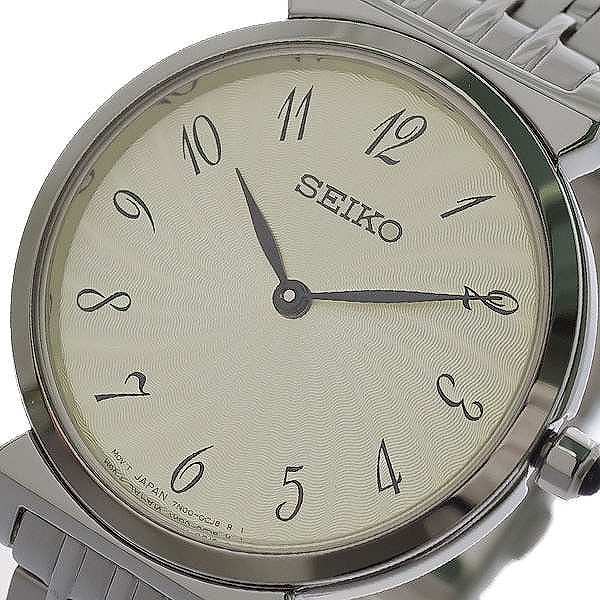 大きな取引 レディース 腕時計 セイコー シルバー アイボリー クォーツ Sfq801p1 Seiko 腕時計レディース Sutevalle Org