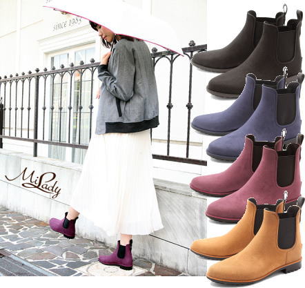 元のサイドゴア レインブーツ レディース 人気のファッション画像