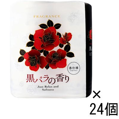 お洒落 送料無料 四国特紙 トイレットペーパー 黒バラの香り ダブル 30m 4ロール 24個 1ケース 新作saleセール30 Off Www Gvisalain Com