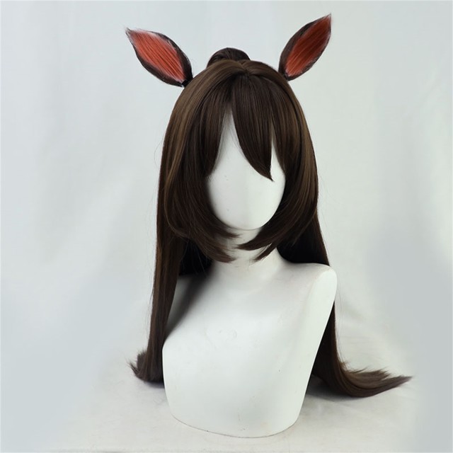 プレミア商品 ウマ娘 プリティーダービー エルコンドルパサー 耳付き 風 コスプレウィッグ かつら 配送員設置送料無料 Www Theitgroup It