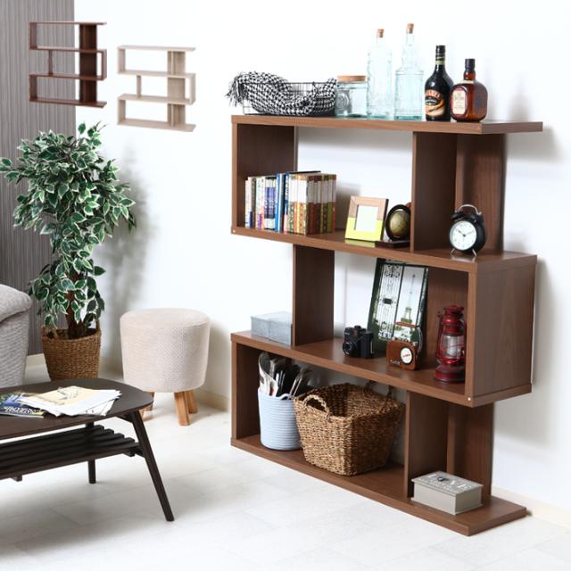 収納 ラック ディスプレイシェルフ おしゃれ 収納家具 ディスプレイ 3段 シェルフ 通販 ラック S字 オープン 収納棚 棚 ラック 棚 モダン パーティーション 本