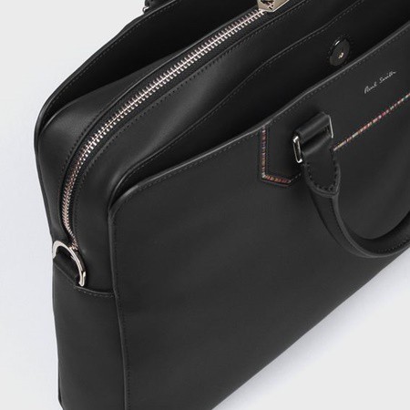 低価最安値 ポールスミス Smithの通販はau PAY マーケット - Clover Leaf クローバーリーフ|商品ロットナンバー:498343486 ビジネスバッグ ストライプインセット ブリーフケース ブラック Paul 特価高品質