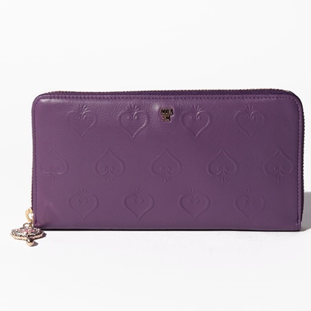 21新作モデル アナスイ 長財布 スイハート ラウンド長財布 パープル Annasui お買い求めしやすい価格 Www Bnooon Com