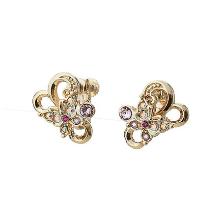 第1位獲得 アナスイ イヤリング 蝶モチーフ ゴールドメッキ パープル Annasui 驚きの安さ Olsonesq Com