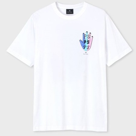 ポールスミス Tシャツ Music Paralysis バックプリント半袖 ホワイト Xl Paul Smith