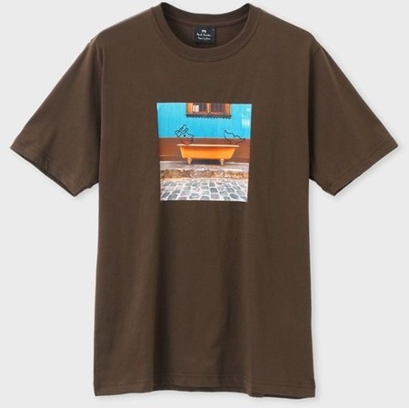 安心の定価販売 ポールスミス Tシャツ Drawn By Paul Planter Bath プリント ダークブラウン S Paul Smith 50 Off Artglass Com Ec