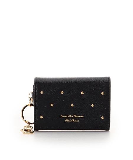 商品説明 商品説明 Samantha Thavasa Petit Choice サマンサタバサプチチョイス のプチスタッズ ミニ折財布小さなスタッズが散りばめられ 高級感と大人っぽさを感じられるシリーズの登場 レザーは少しシックで優しい女性をイメージ プチチョイスの