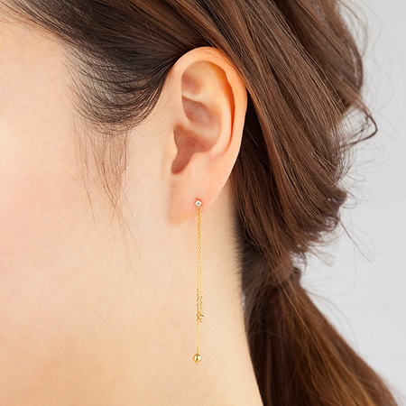 シルバー ヨンドシー マーケット Clover Leaf クローバーリーフ 商品ロットナンバー ピアス K10イエローゴールド