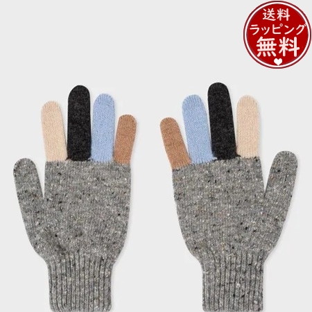 Paul Smith ウィメンズ バッグ 財布 ファッション小物 グローブ 手袋 ネットショッピング グレー ポールスミス ウール ドネガル