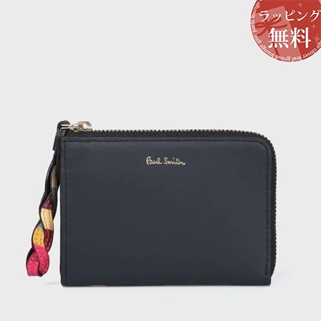 ポールスミス Paul Smith 折財布 スワールトリム フラグメントケース ネイビー Makeachangeinc Org